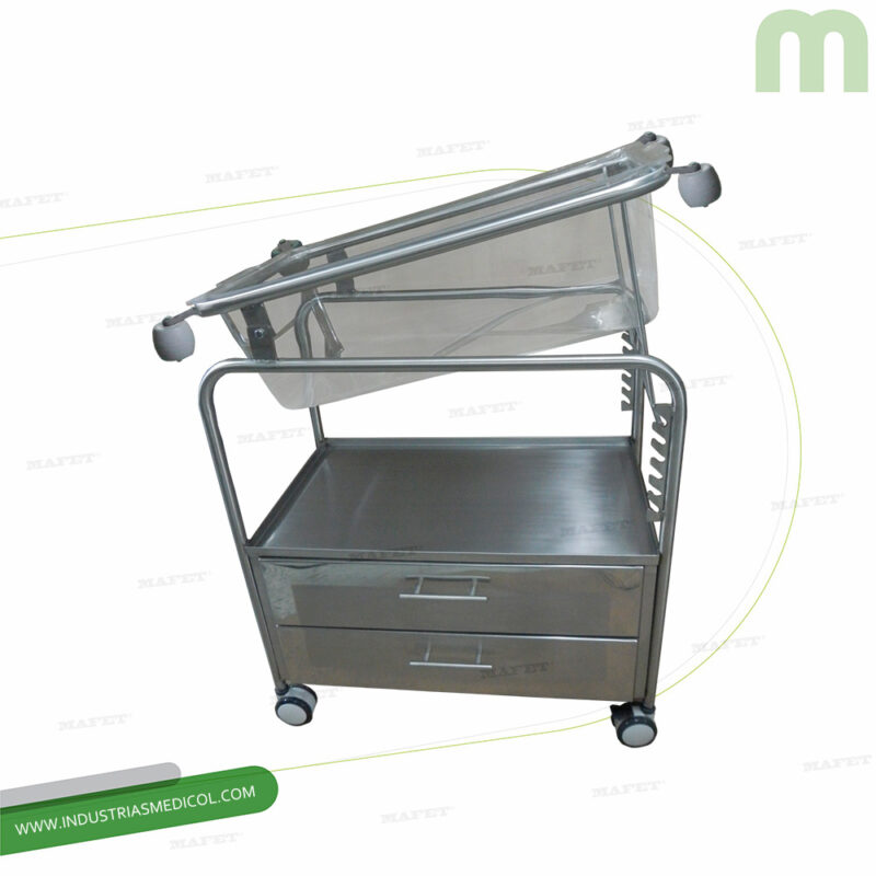 CAMA NEONATO INOX MECANICA CON TRENDELEMBUG