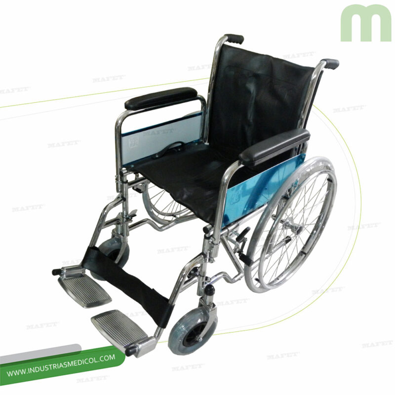 silla de ruedas brazos fijos