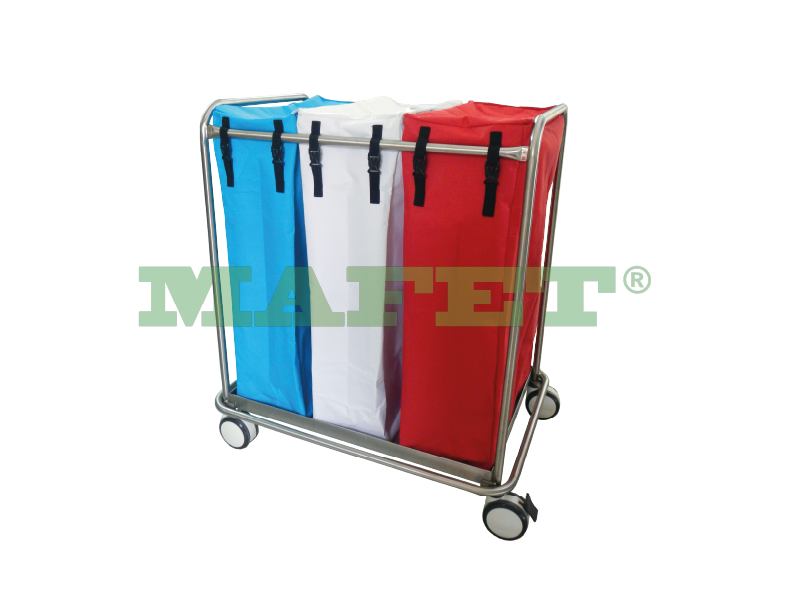 CARRO PARA TRANSPORTE DE ROPA EN ACERO INOXIDABLE | M-098-inox