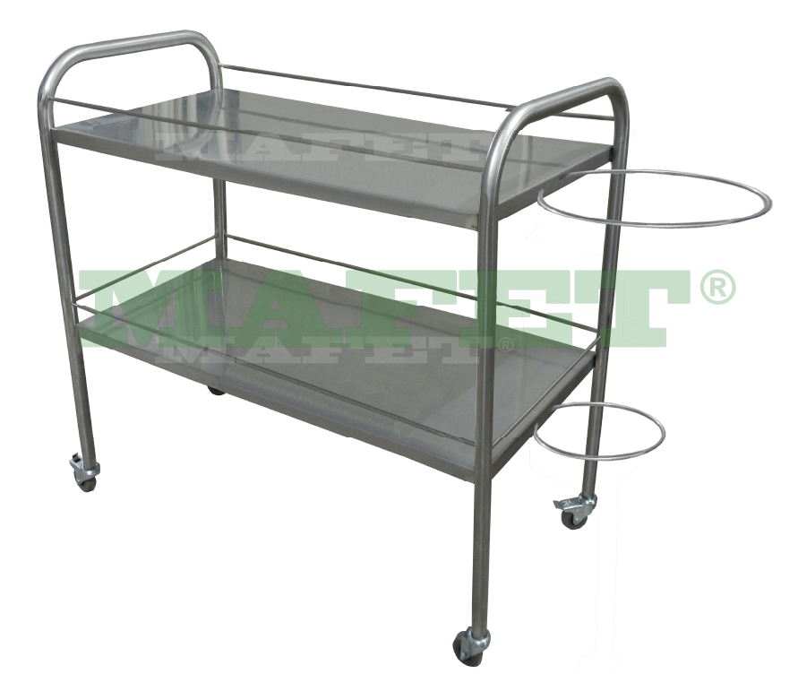Mesa auxiliar en acero inoxidable M-136 - Industrias Medicol